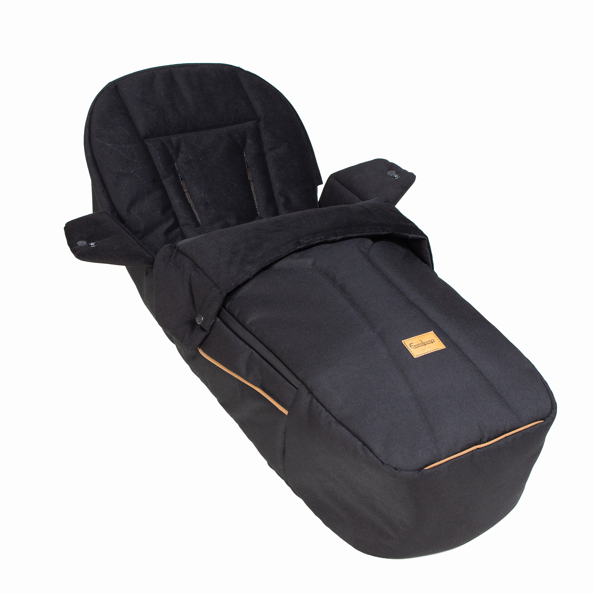 Emmaljunga Åkpåse Flat+ 3 in 1 - Outdoor Black