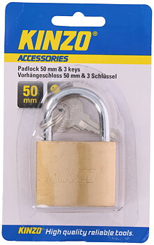 Hänglås 50mm med 3 nycklar