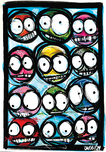 Faces No 01  - Poster