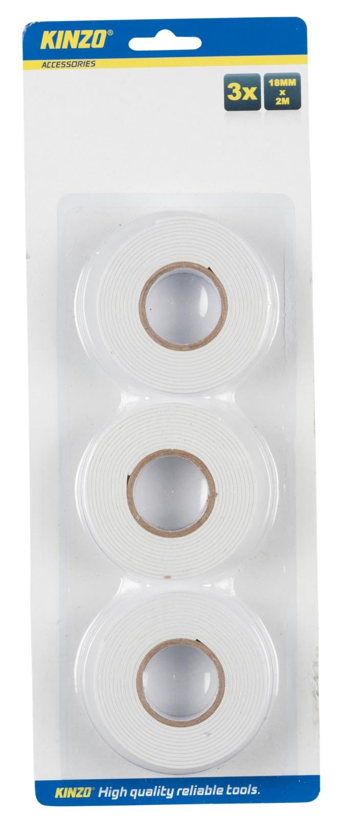 Dubbelhäftande tejp 18mmx1,6mmx2m 2-pack - 2