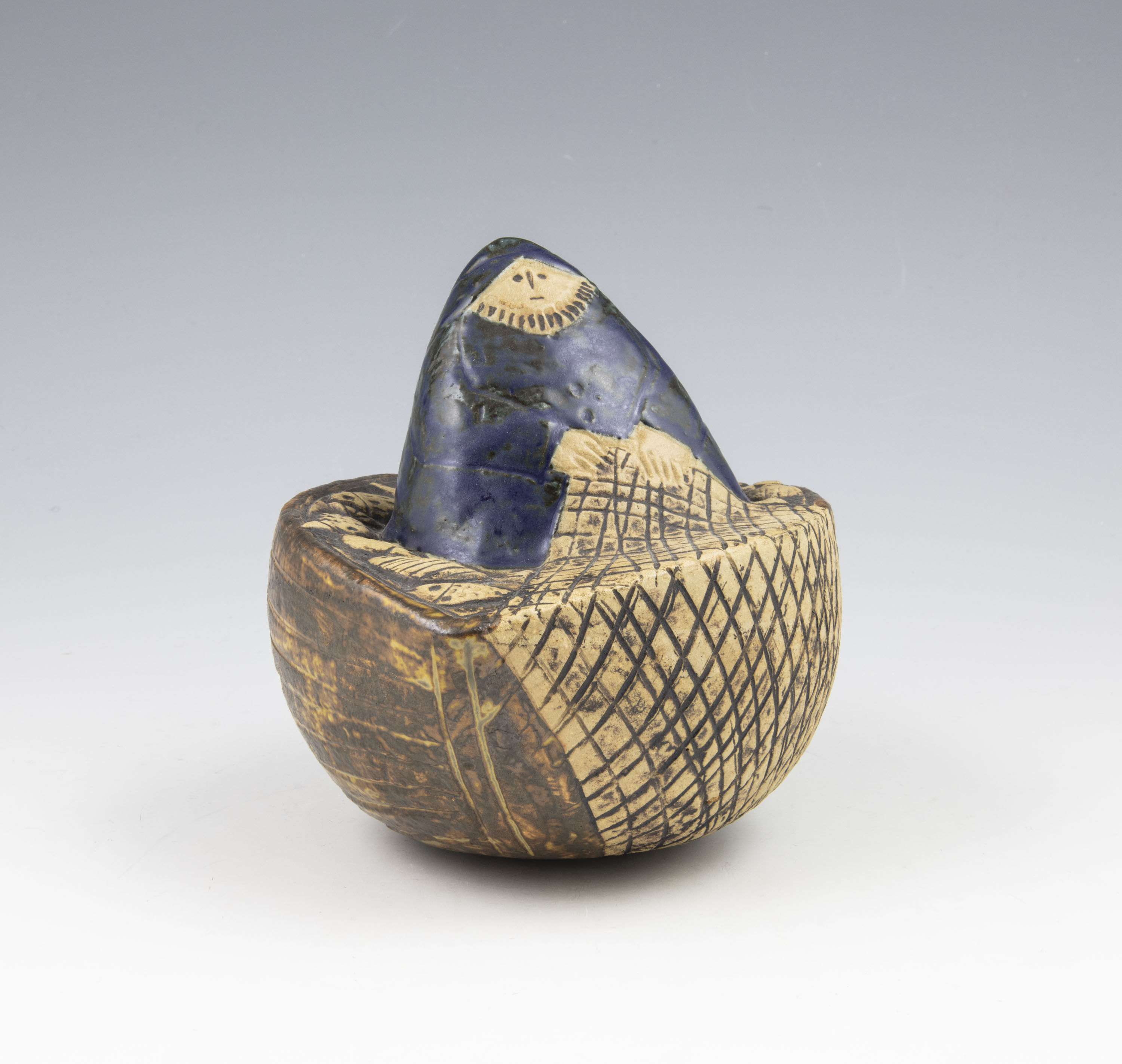 Sculptures - Fisherman in a boat - 4