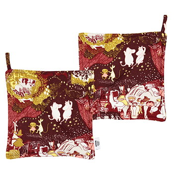 Moomin Potholders 22x22 cm 2-Pack - Festive Moments (Moomin 80)
