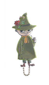 Moomin reflector tag - Snufkin
