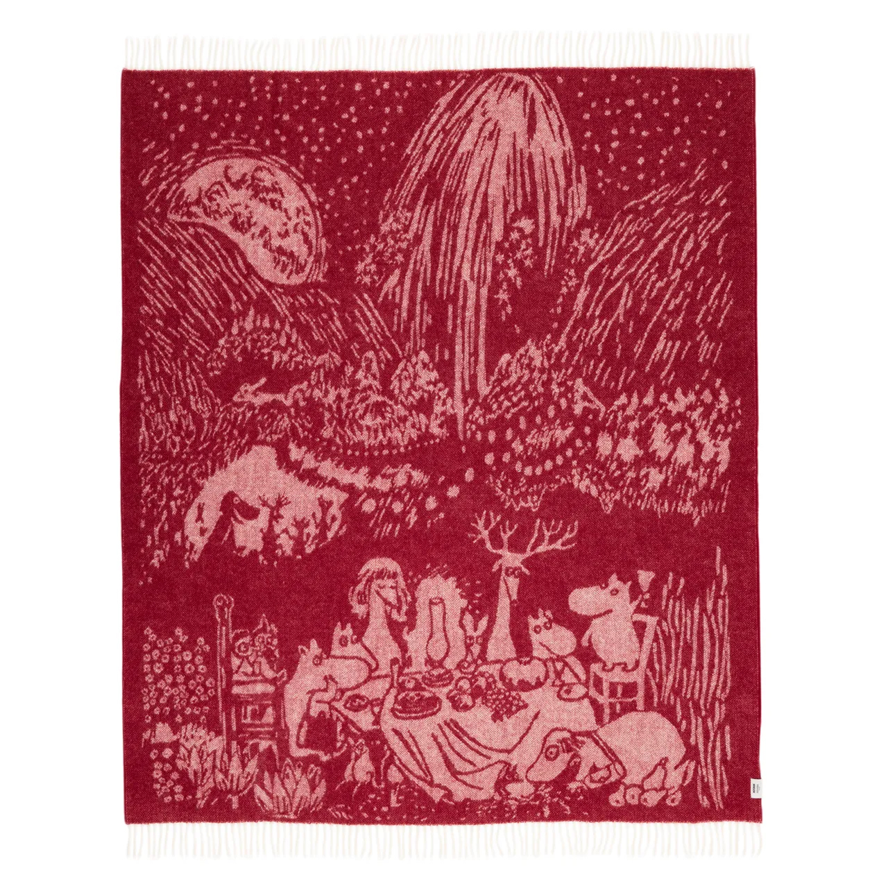 Mumin Ullfilt 130x170 cm - Festliga stunder (Moomin 80)