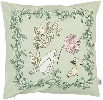 Moomin Cushion Cover 50x50 cm - Green