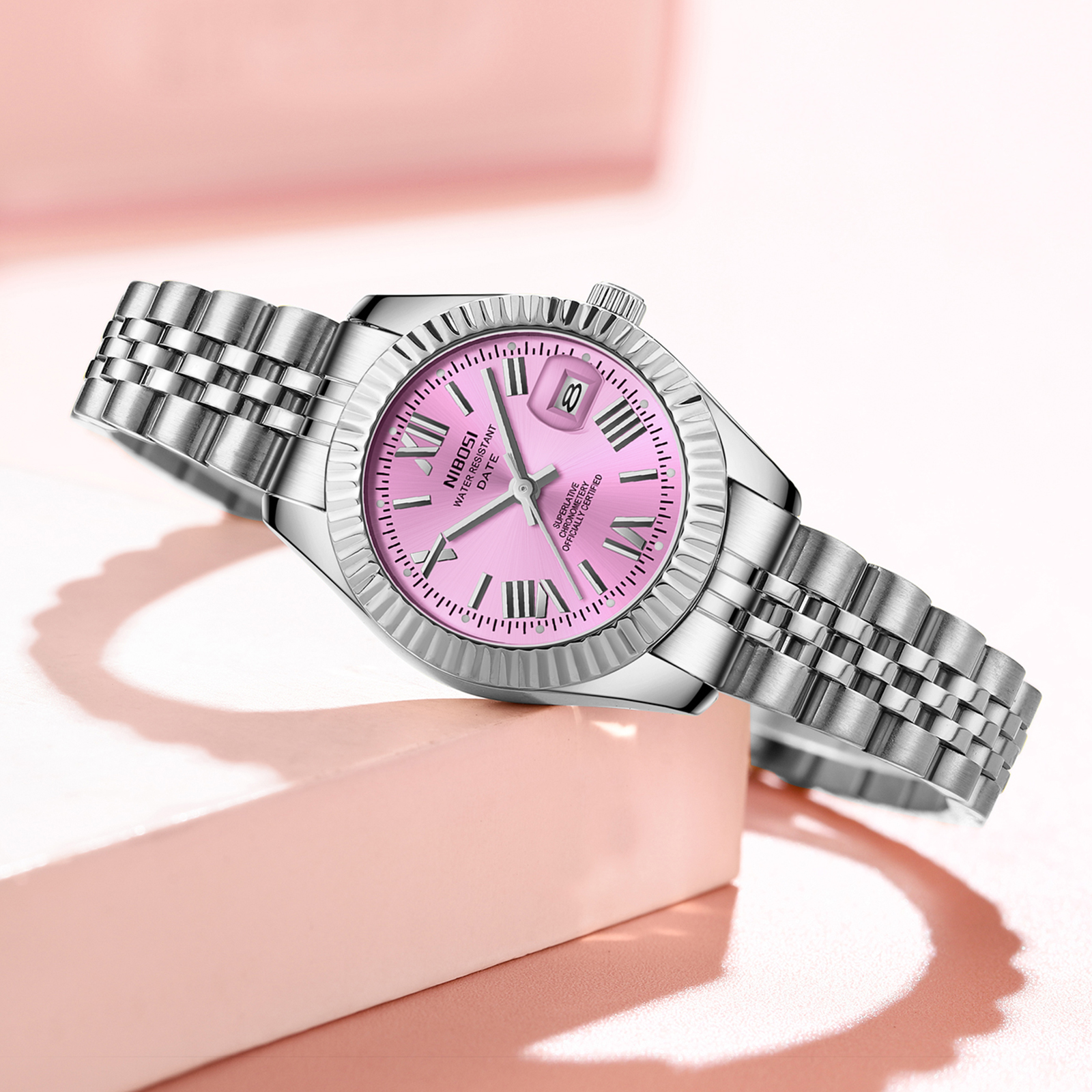 Nibosi Millbury Silver Pink - 6