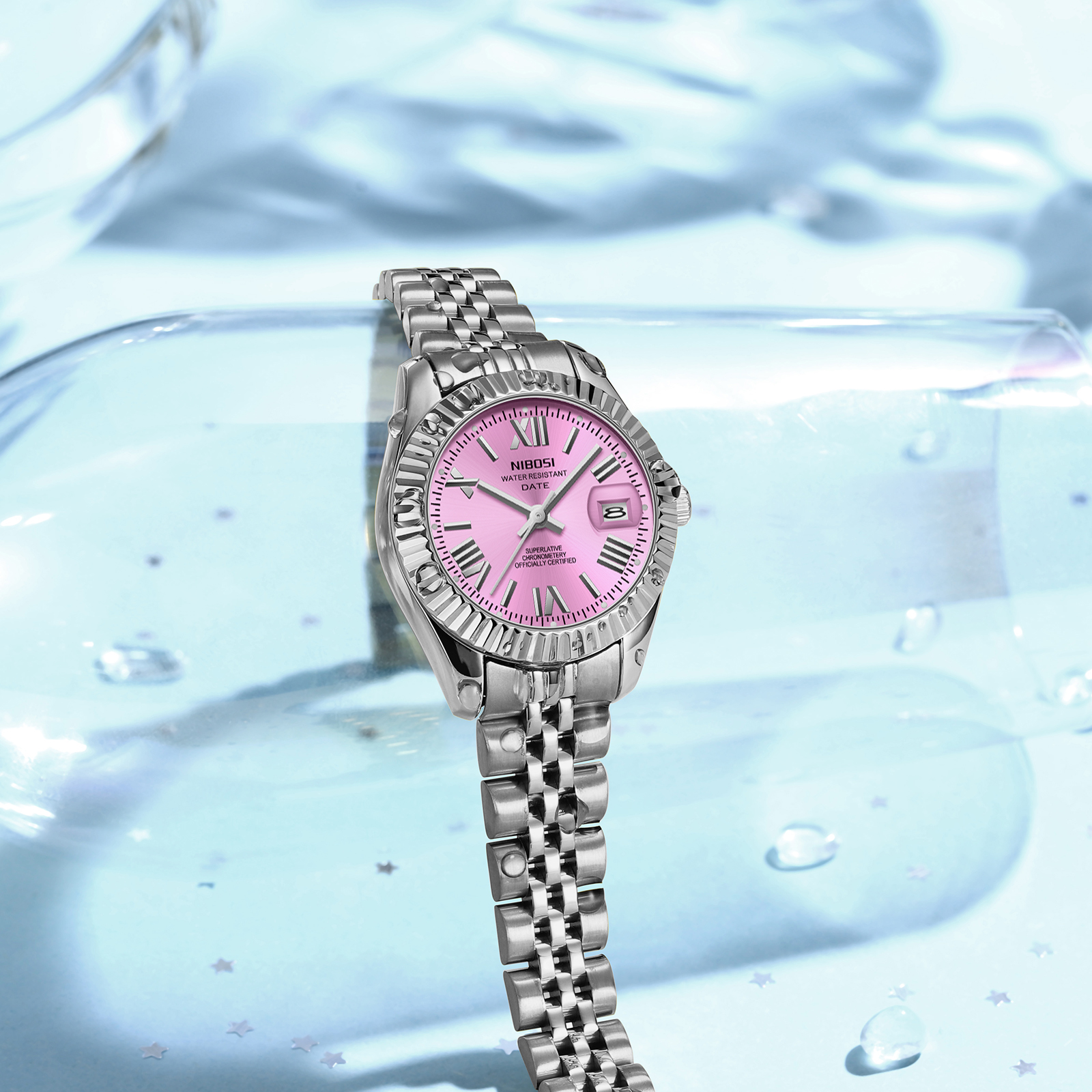 Nibosi Millbury Silver Pink - 12