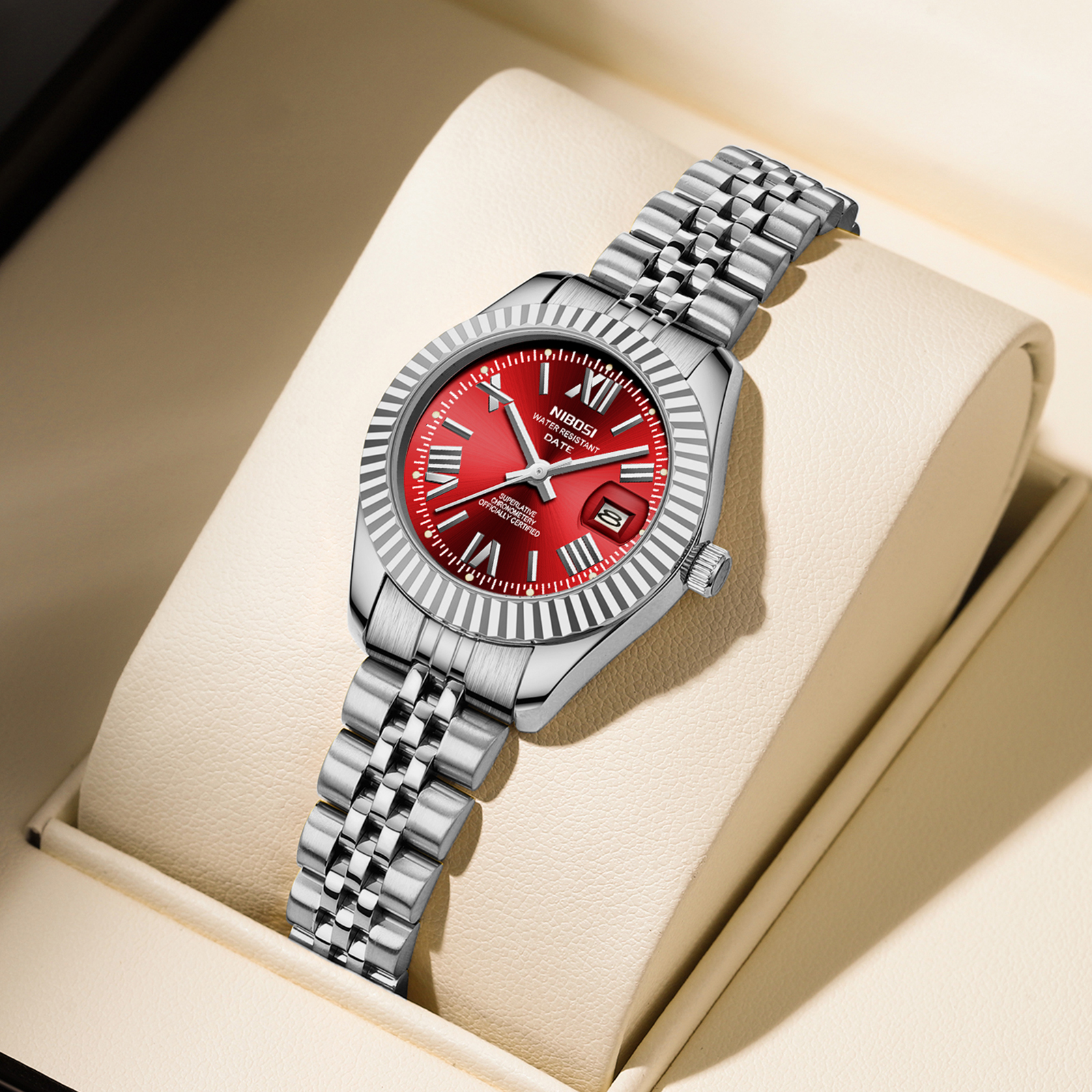 Nibosi Millbury Silver Red - 5