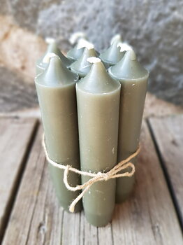Korta kronljus - Olive 7-pack