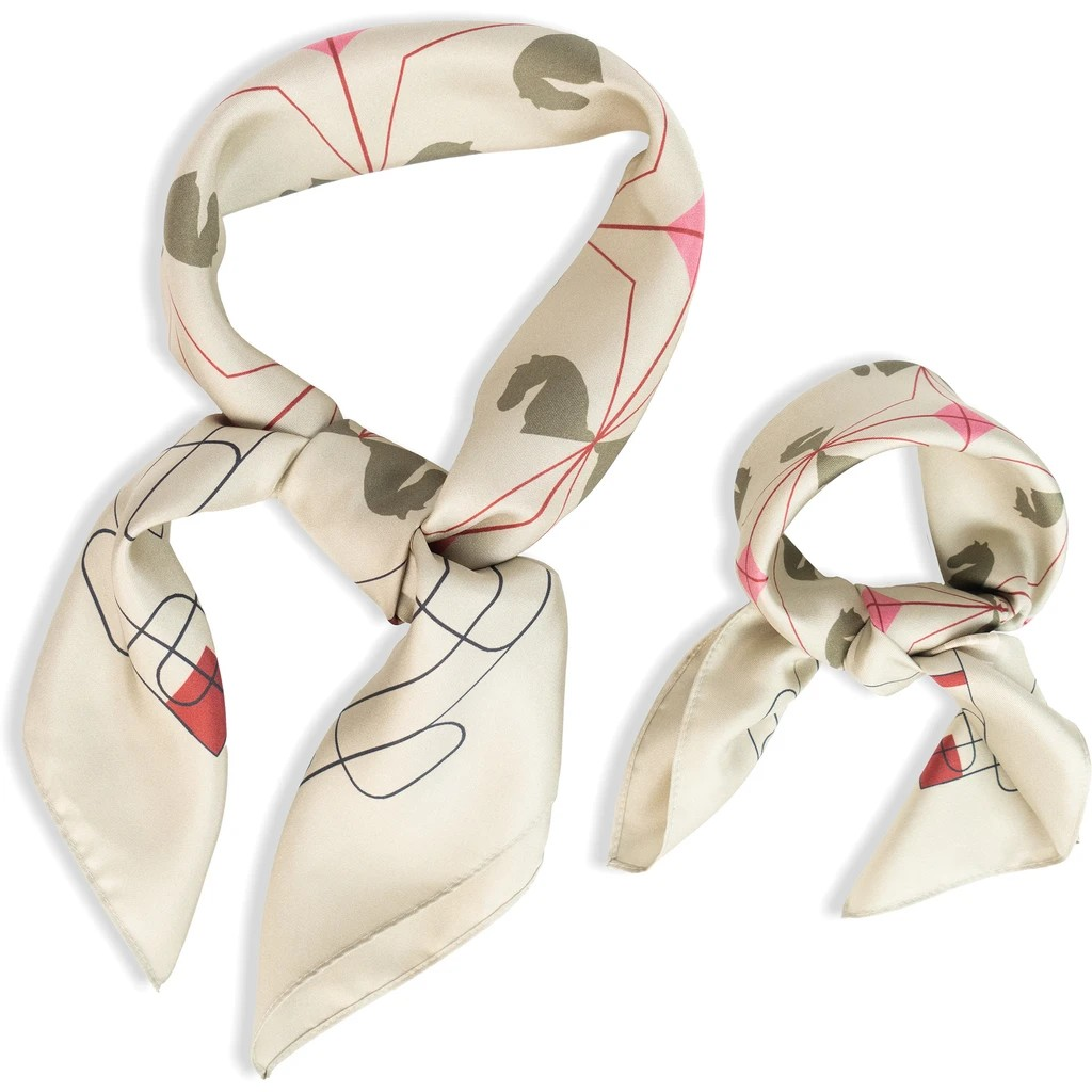 Eliza Silk Scarf Small - Gray Green - Hést