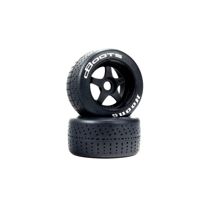 ARRMAdBoots Hoons 53/107 2.9 Pre-Mount Belted Tires, White,17mm Hex, 5-Spoke (2)