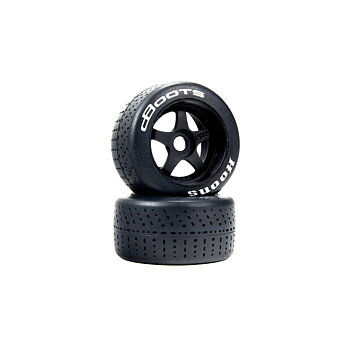 ARRMAdBoots Hoons 53/107 2.9 Pre-Mount Belted Tires, White,17mm Hex, 5-Spoke (2)