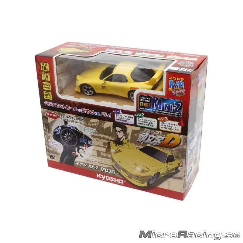 KYOSHO - First MINI-Z INITIAL D Mazda RX-7 FD3S, Yellow - 7