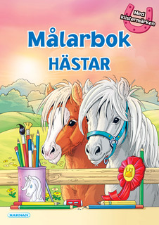 Målarbok Hästar - Lena Furberg