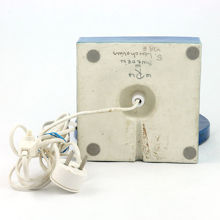 Sylvia Leuchovius (1960s) Unique Lamp with Pearls on a String Decor 22 cm
