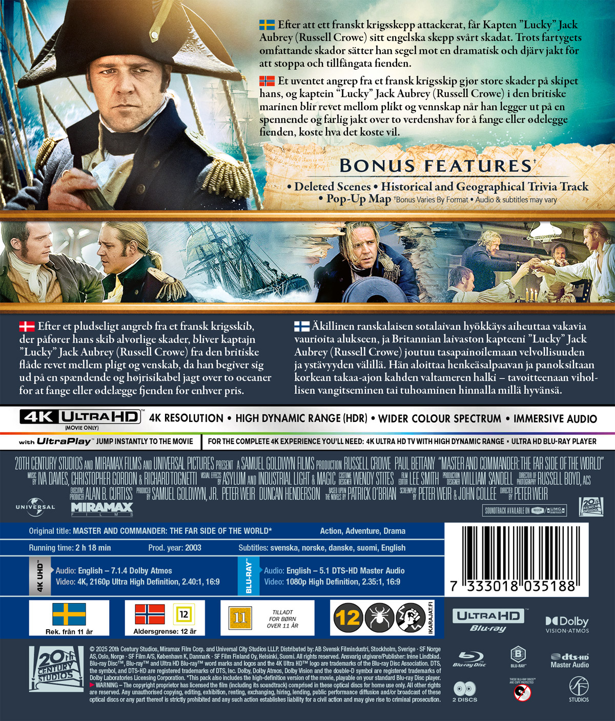 Master and Commander - The Far Side of the World (4K Ultra HD + Blu-ray) - 2