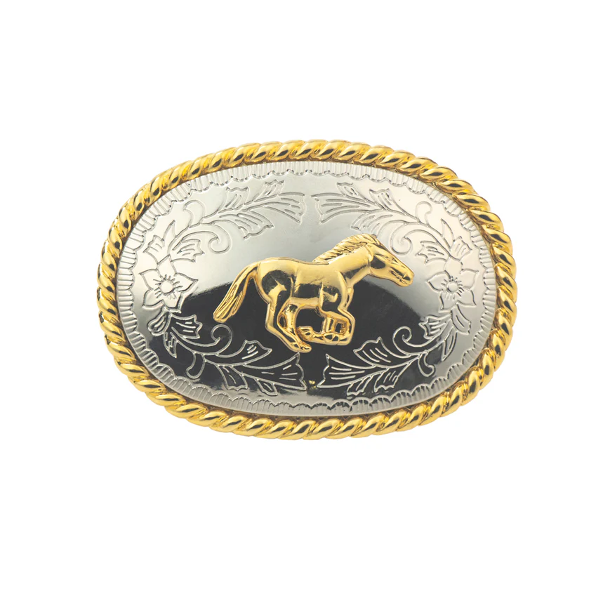 Bältesspänne Mustang Guld/Silver