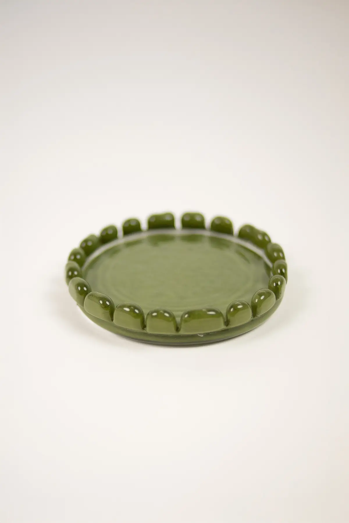 Philippe candle dish large green