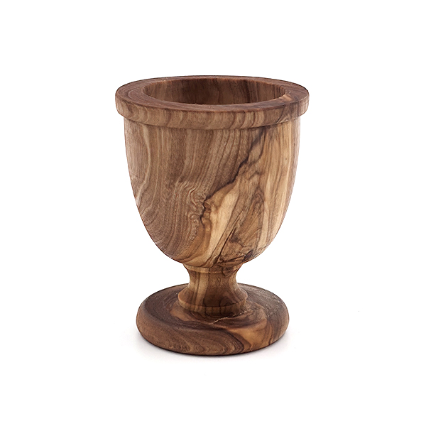 Äggkopp olivträ, 7 cm