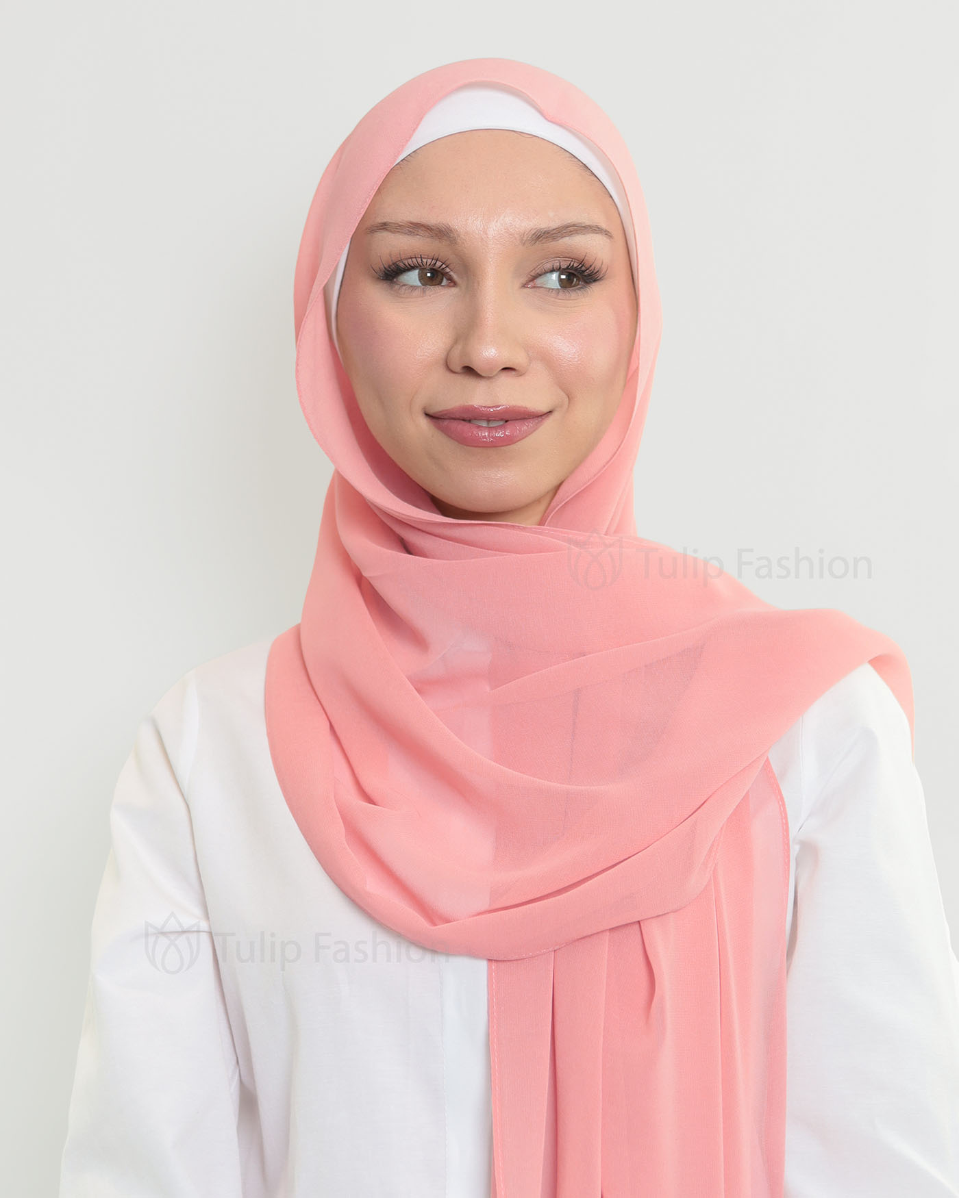 Hijab - The Daily Chiffon - Powder Pink - 2