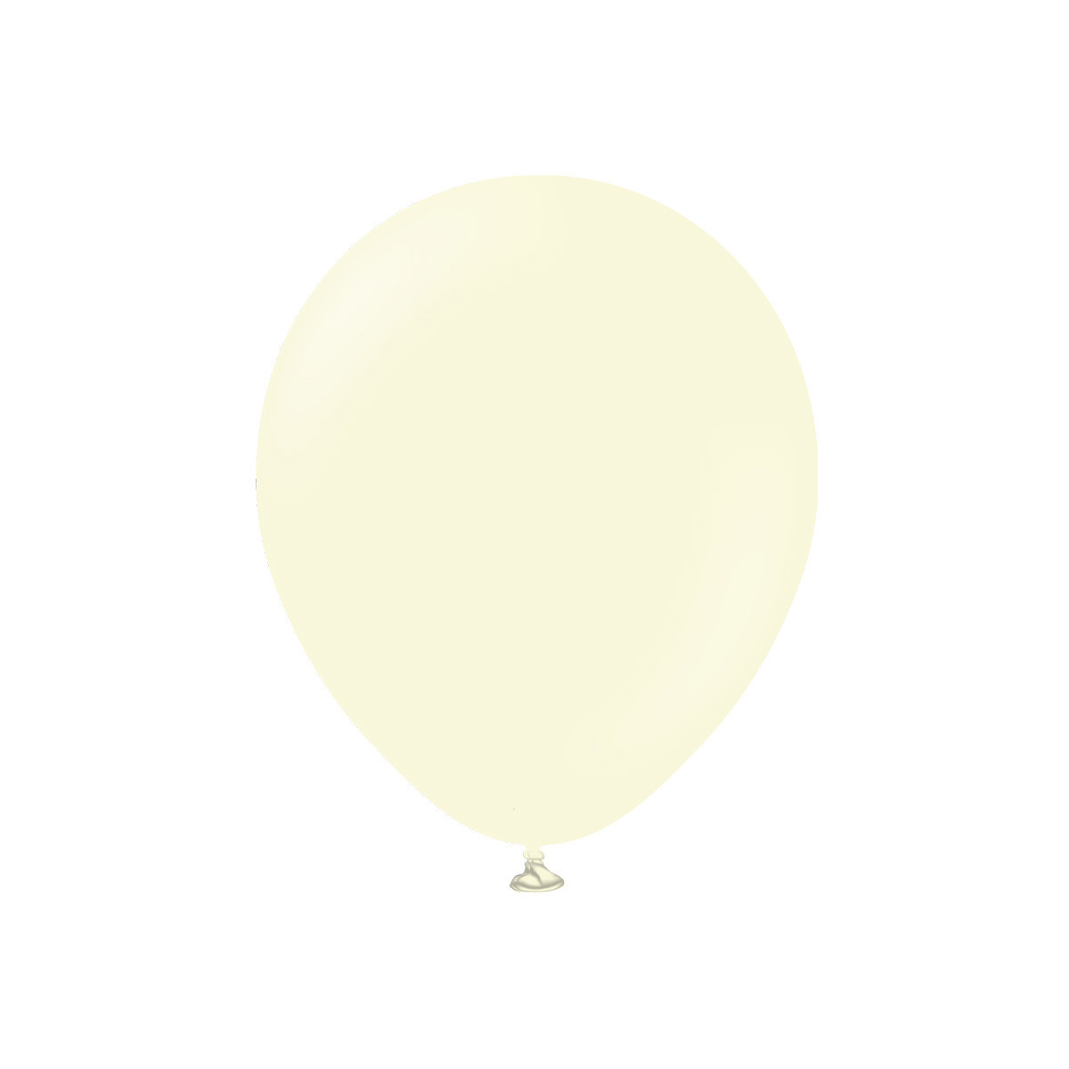 30cm Gul - Gulvit/Elfenbensvit ballong - 12" - Kalisan