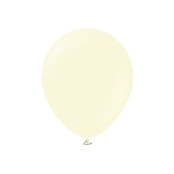 30cm Gul - Gulvit/Elfenbensvit ballong - 12" - Kalisan