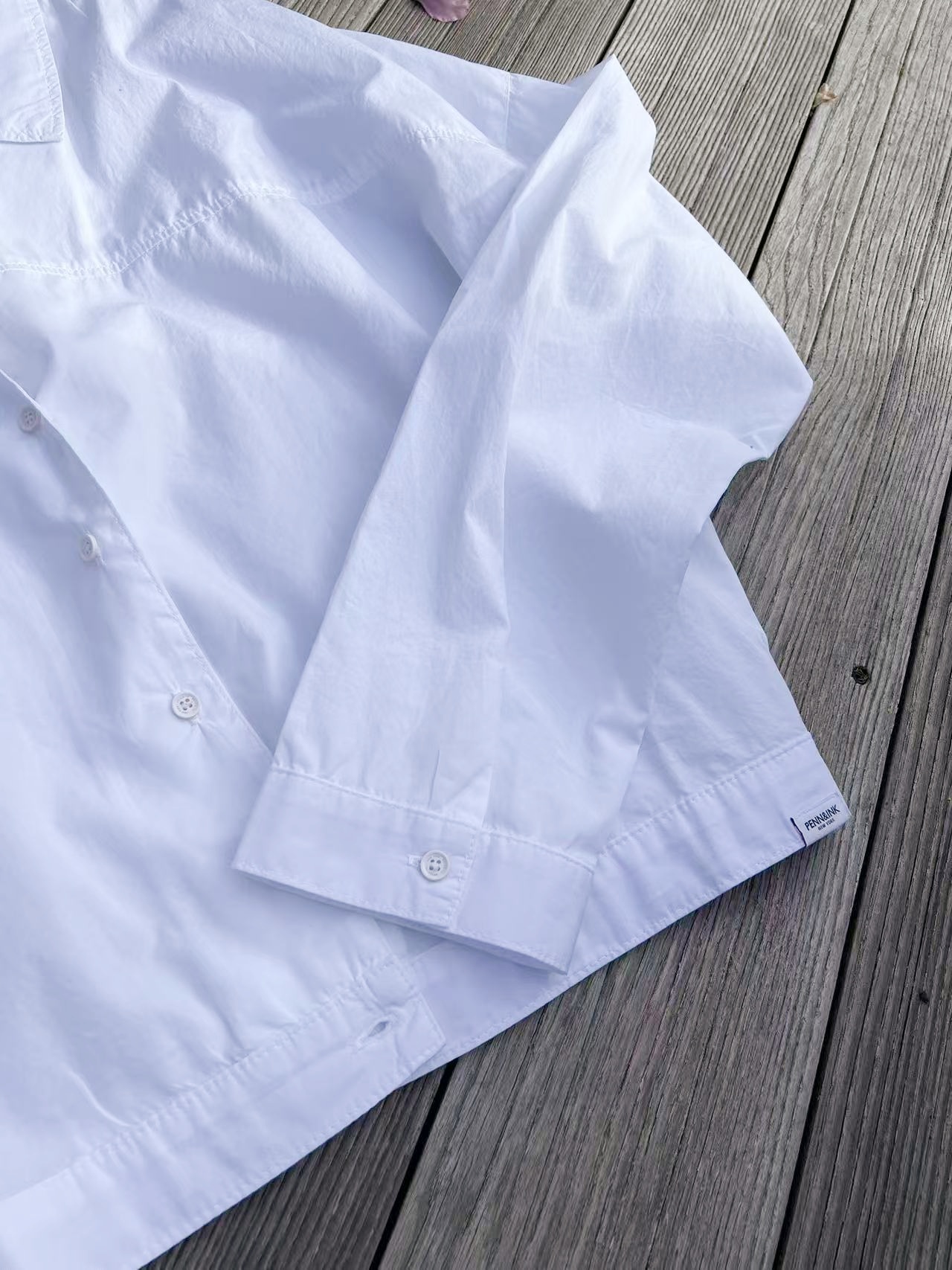 PENN&INK Blouse White Z796 - 4