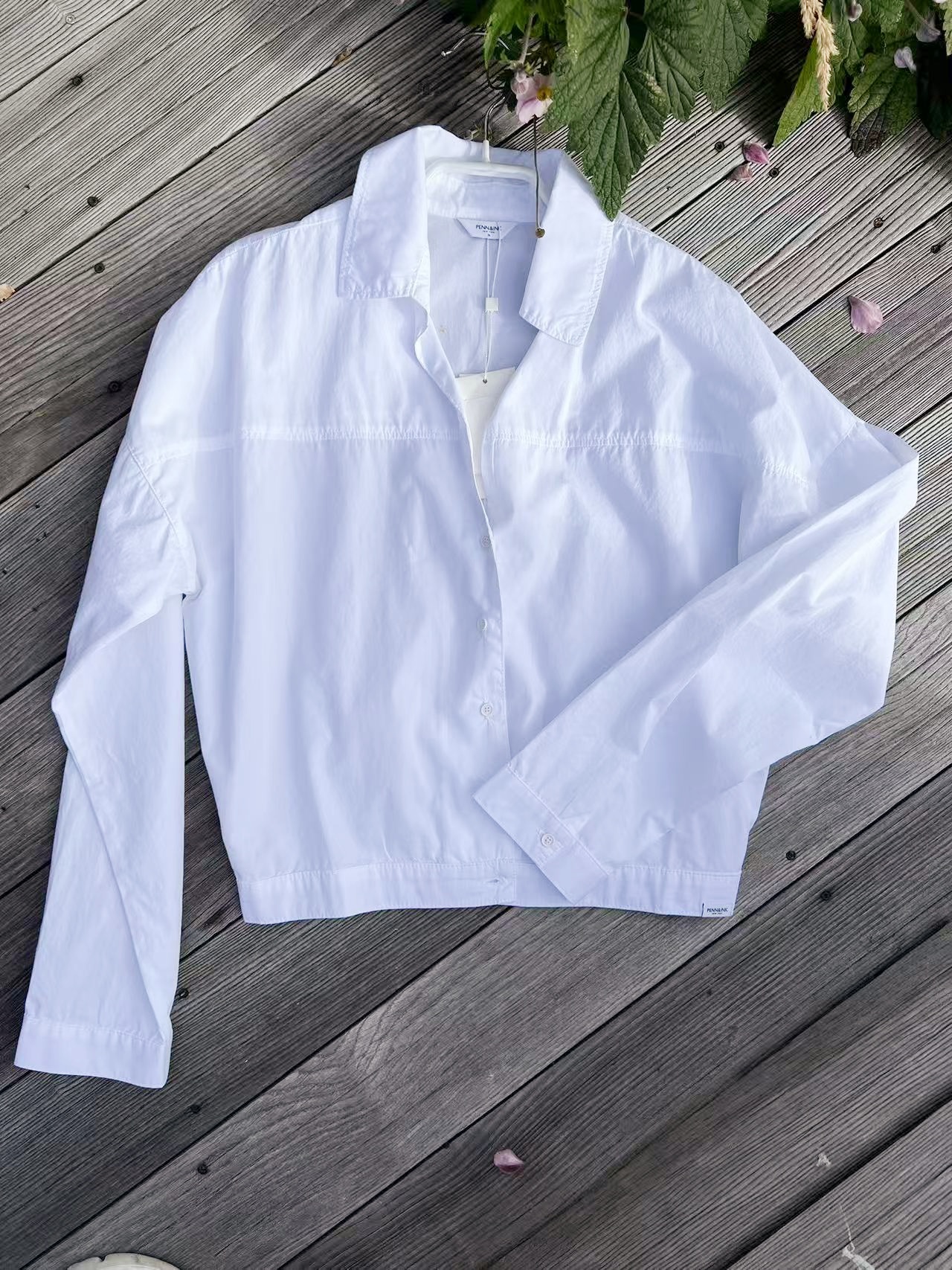 PENN&INK Blouse White Z796 - 2