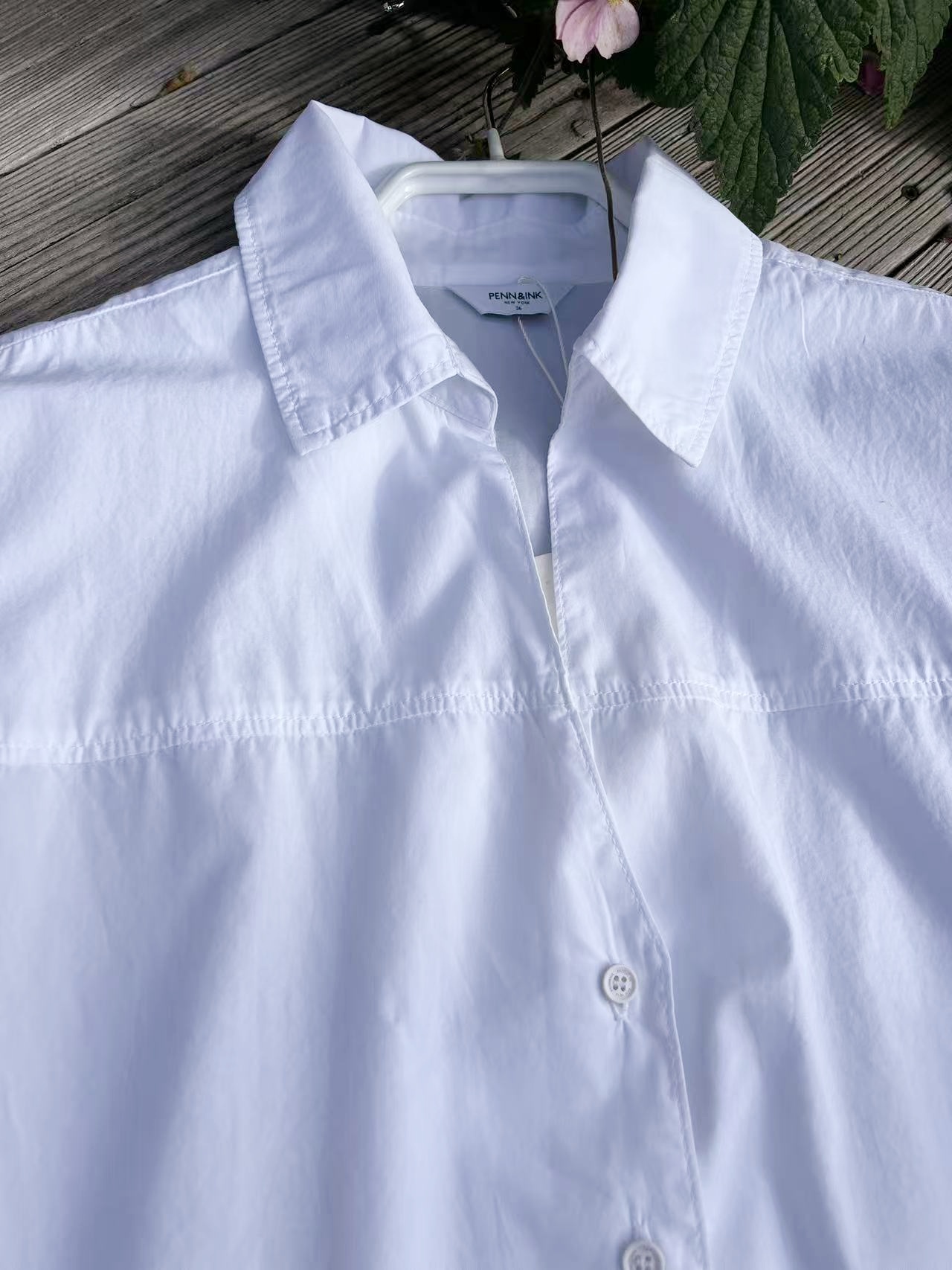 PENN&INK Blouse White Z796 - 3