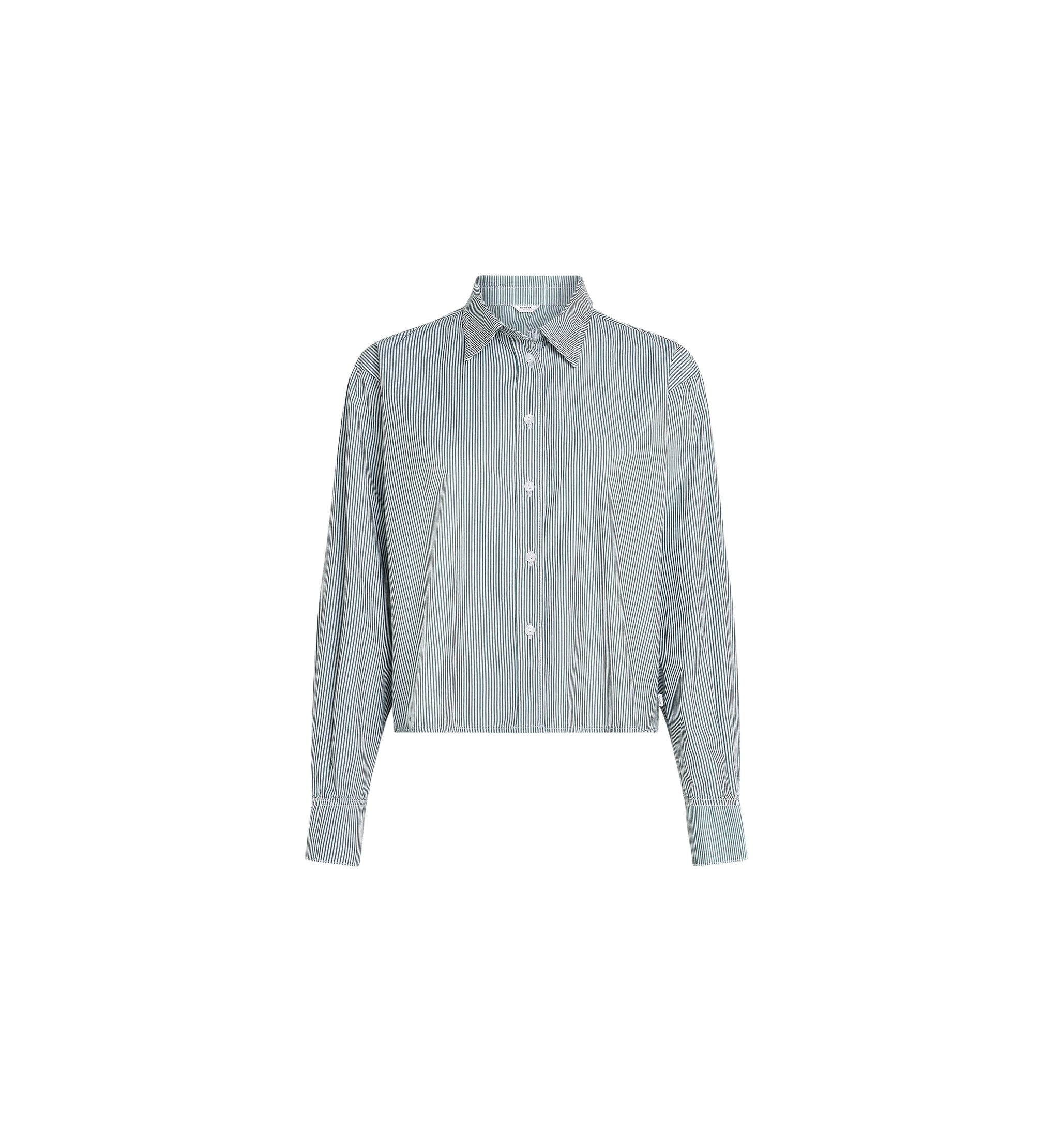 PENN&INK Blouse Z794 Stripe Forest