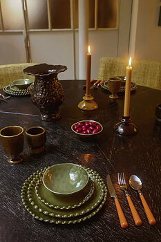 Candlestick Kite Ceramic Mustard