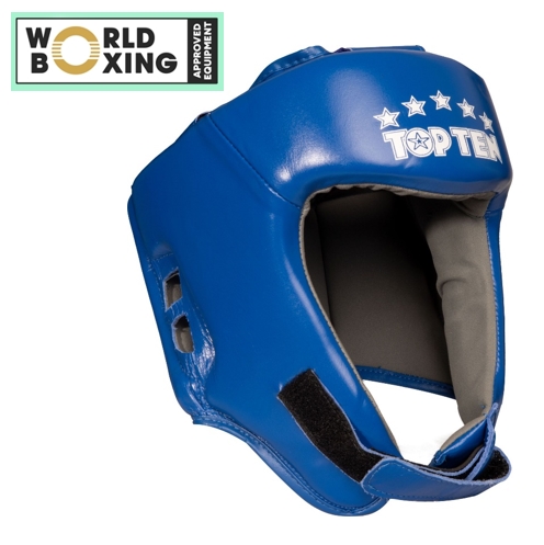 Topten Huvudskydd World Boxing Läder, Blå