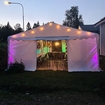 Partytält 6x5 m - Partypaket