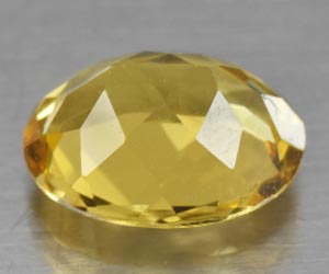 Impresionante piedra preciosa suelta de berilo dorado natural, calibrada y ovalada, de 9 x 7 mm, de 1,63 ct. - 2