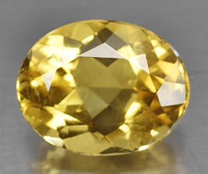Impresionante piedra preciosa suelta de berilo dorado natural, calibrada y ovalada, de 9 x 7 mm, de 1,63 ct. - 3