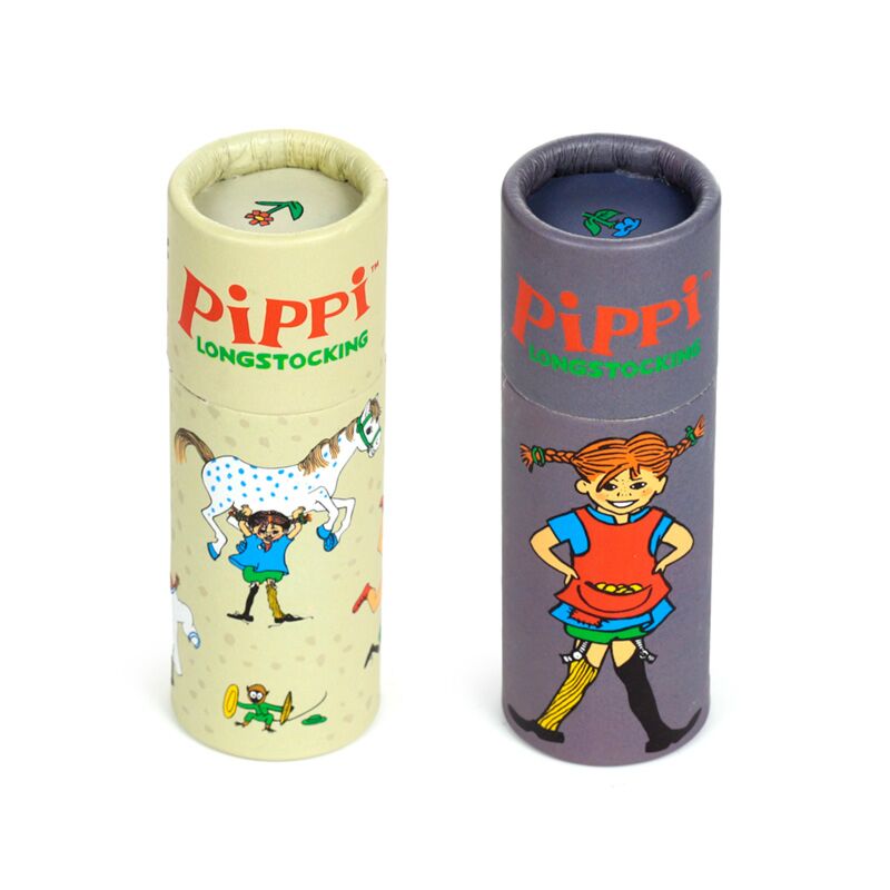 Pippi Longstocking pencil pot with 12 colouring pencils