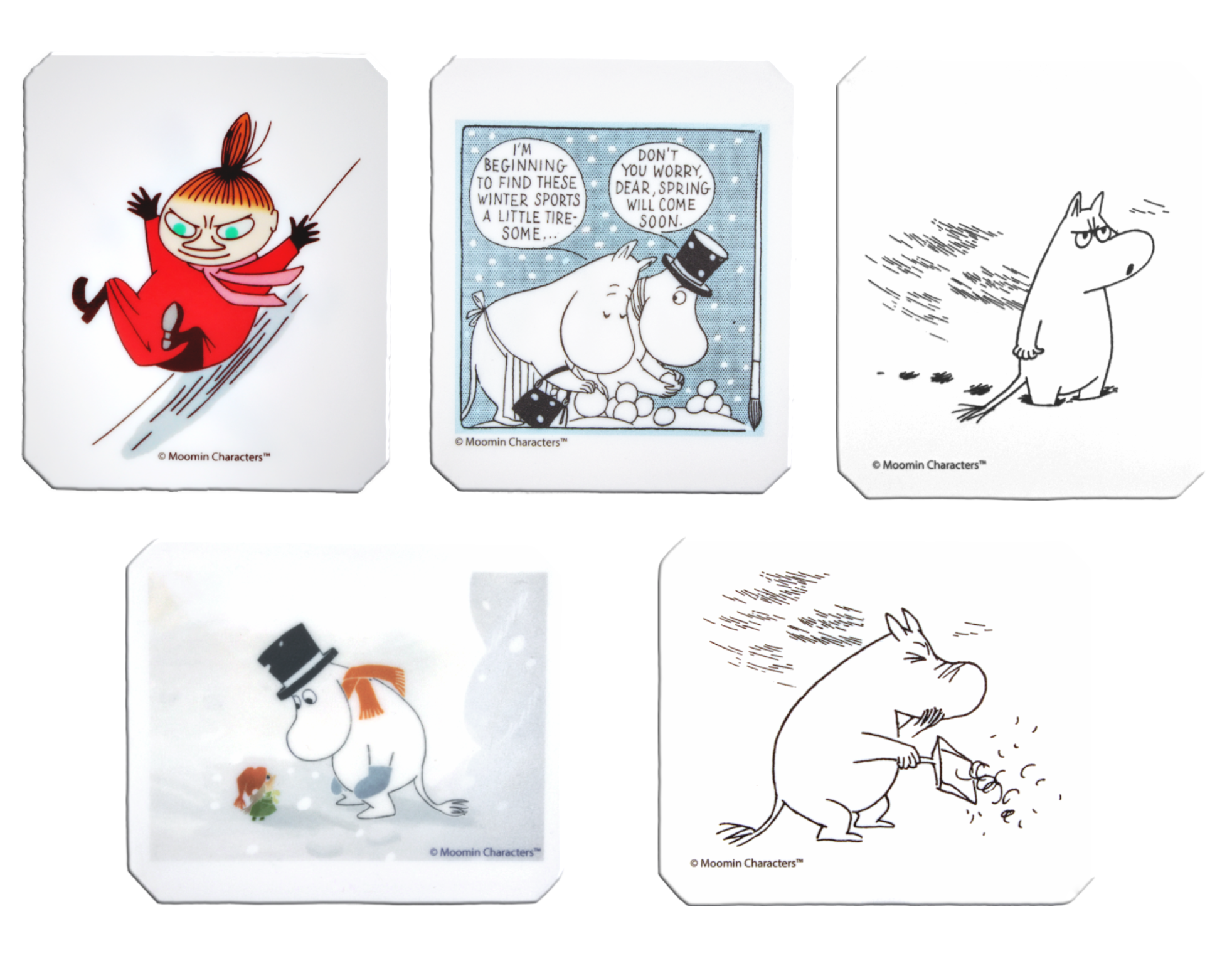 Moomin Ice Scraper - Moominmamma & Moominpappa longing for spring - 2