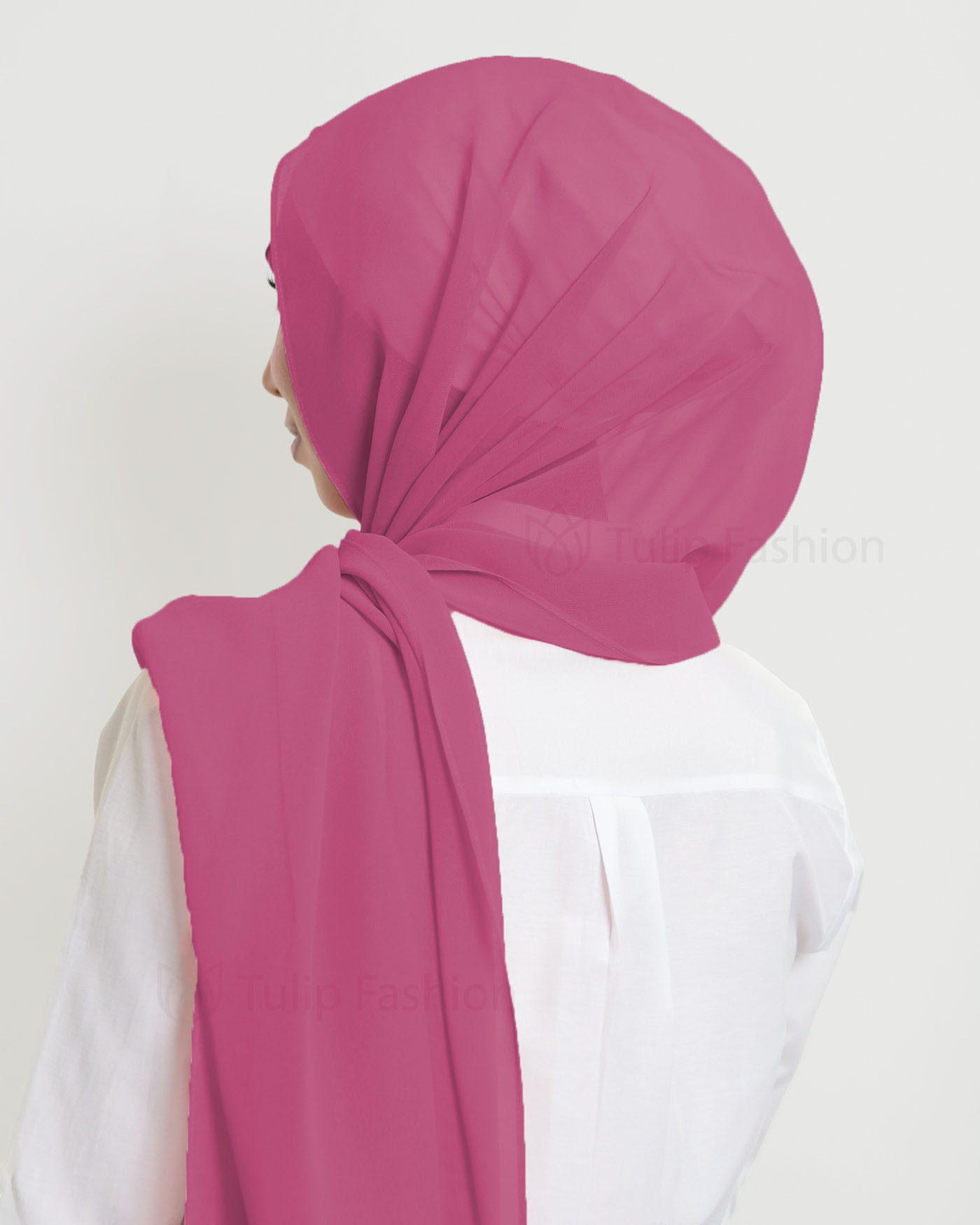 Hijab - The Daily Chiffon - Dark Rose - 2