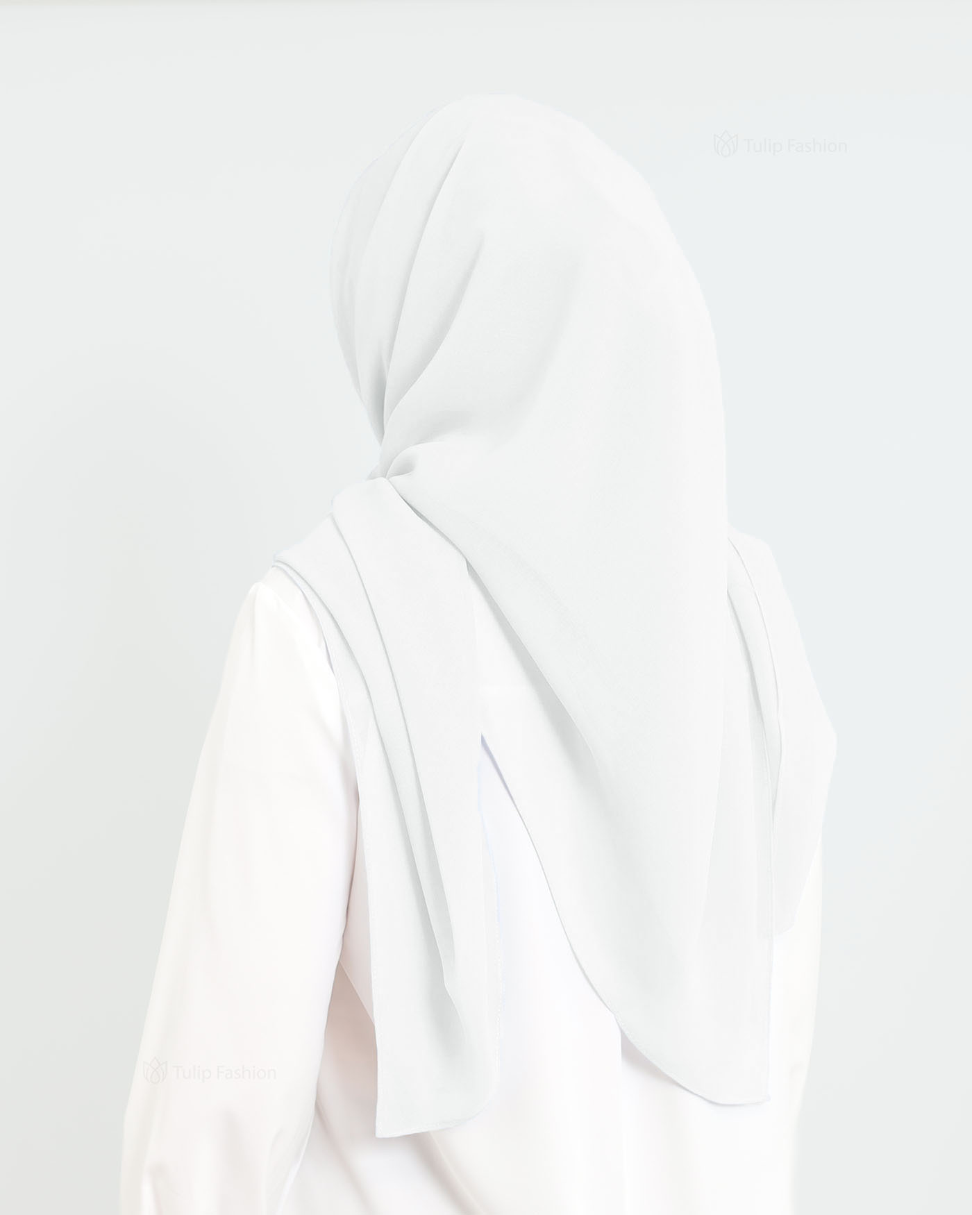 Hijab - Square Chiffon 120 cm - Off-White - 2