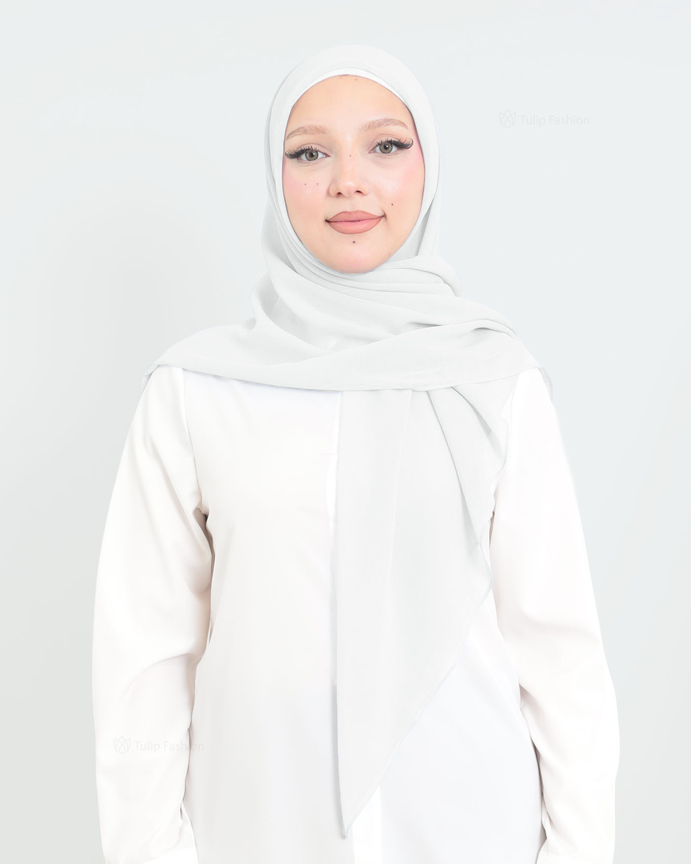 Hijab - Square Chiffon 120 cm - Off-White