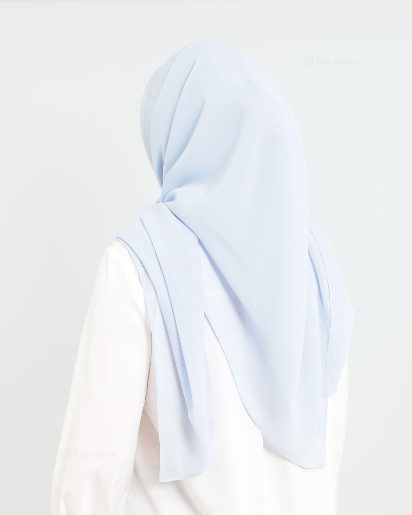 Hijab - Square Chiffon 120 cm - Sky Blue - 2