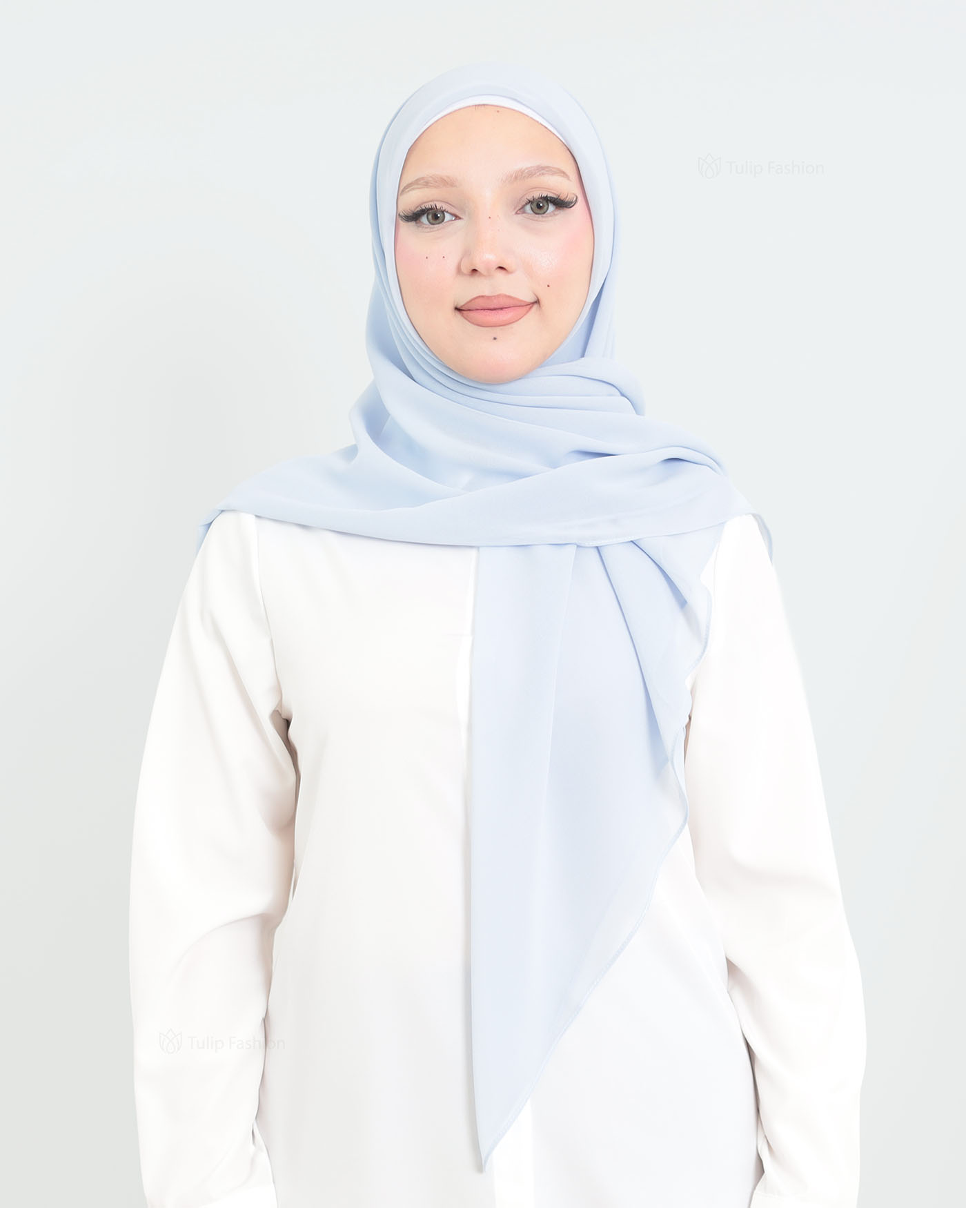 Hijab - Square Chiffon 120 cm - Sky Blue
