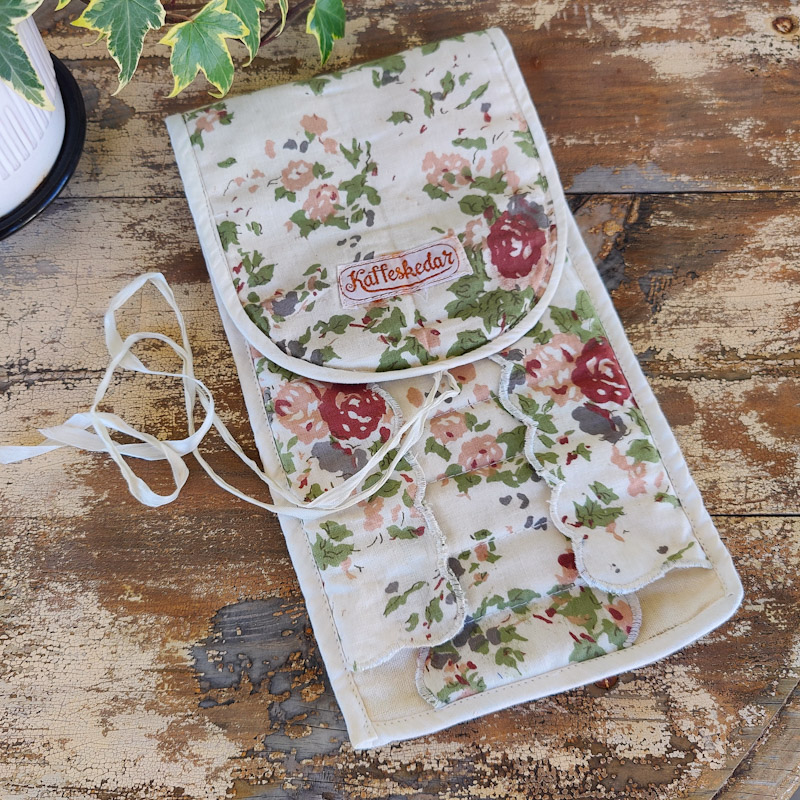 Bestickfodral kaffeskedar
