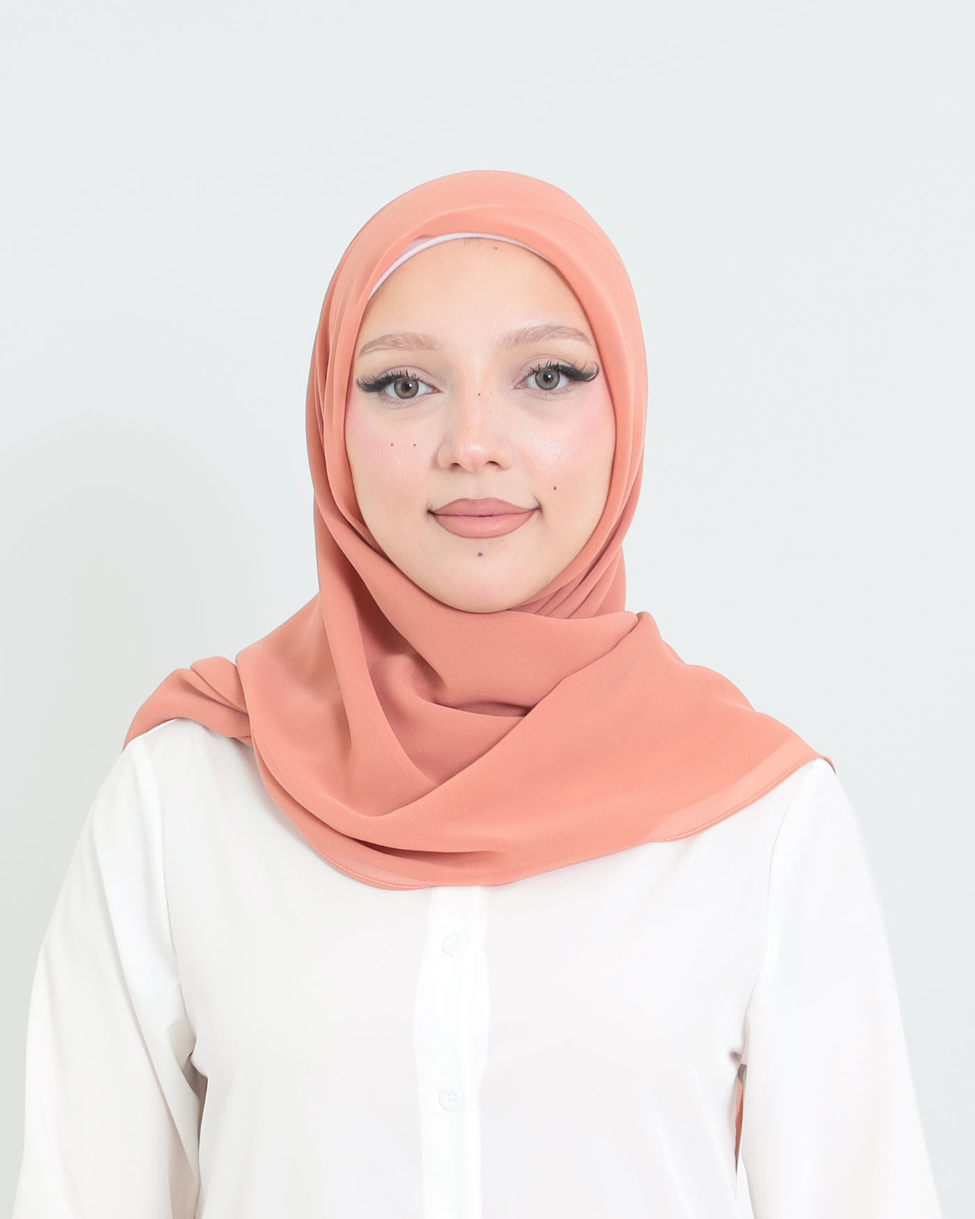 Hijab - Square Chiffon 120 cm - Pink - 3