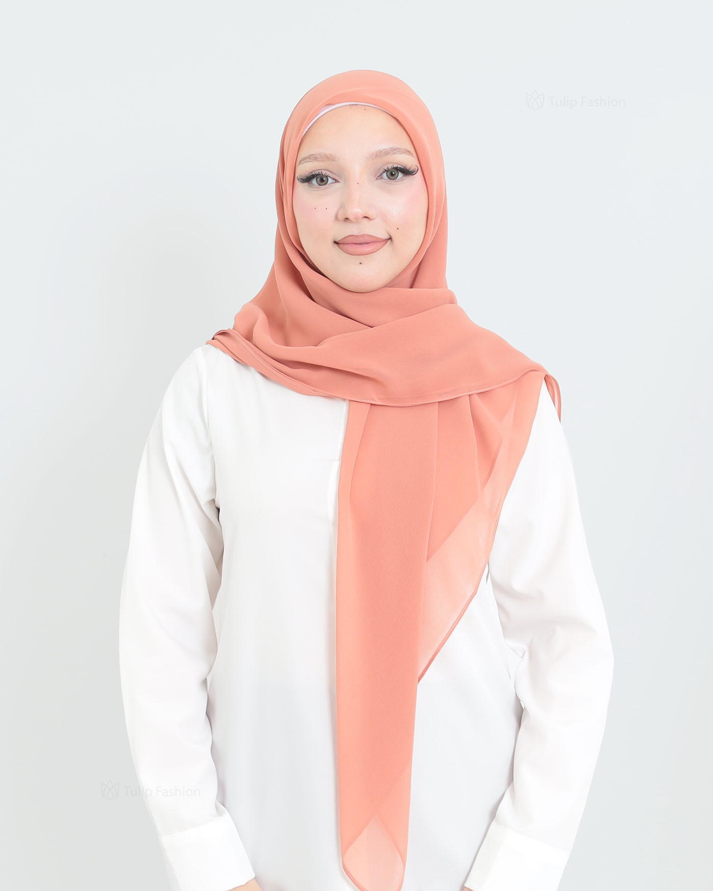 Hijab - Square Chiffon 120 cm - Pink