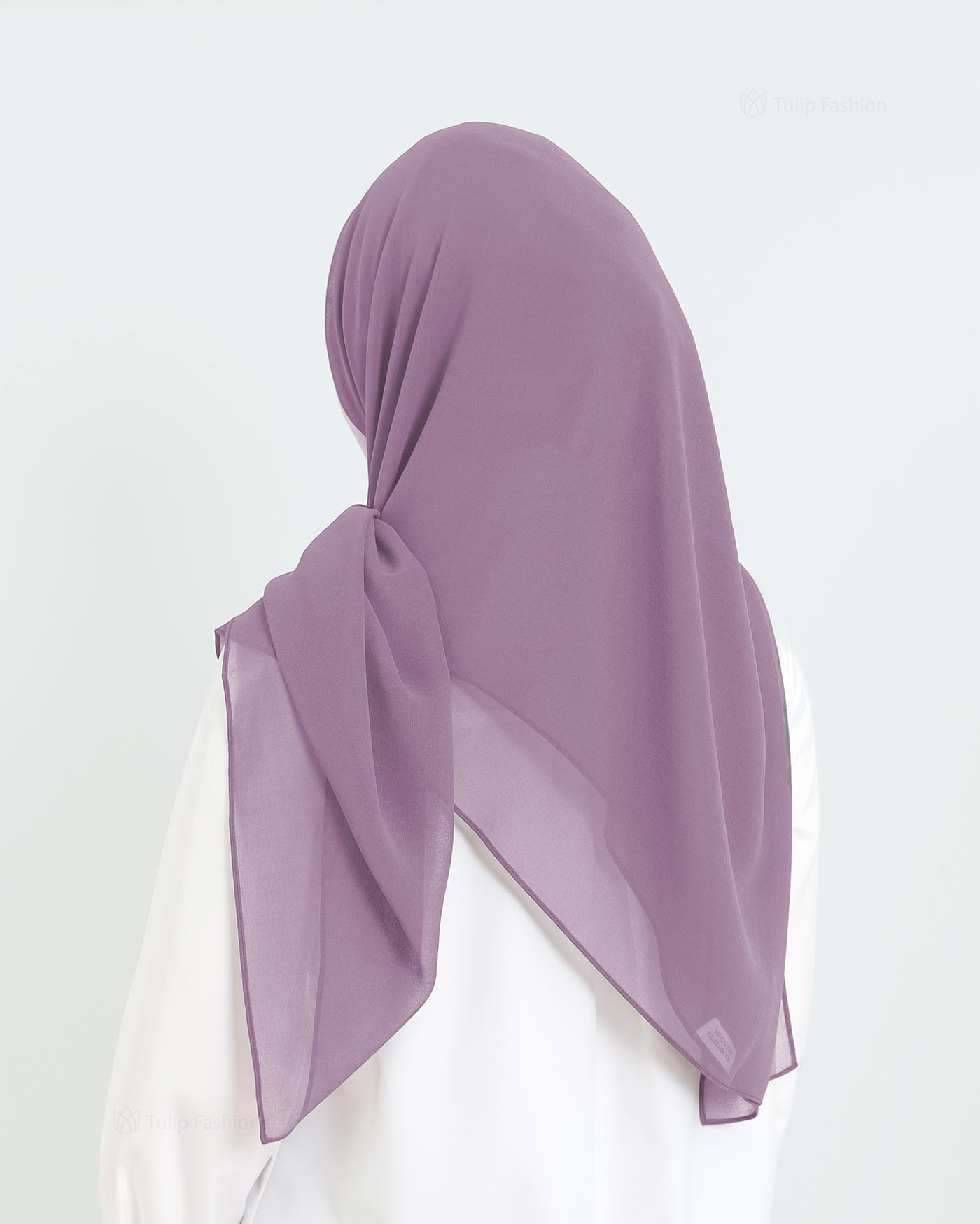 Hijab - Square Chiffon 120 cm - Light Purple - 2