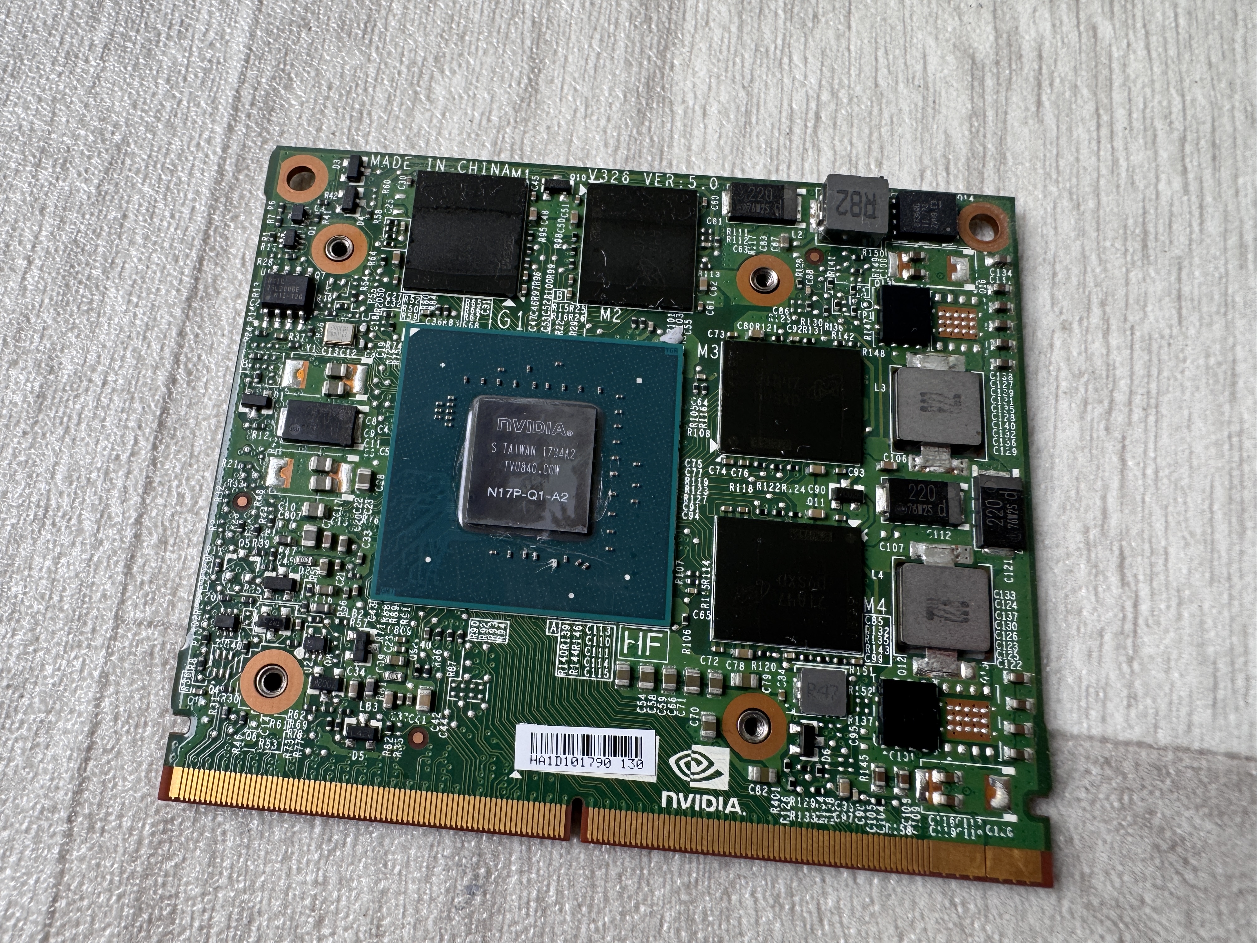 Nvidia Quadro M1200 N17P-Q1-A2 0RD3JG 4GB GDDR5 Precision 7510 7520 7710 7720 HP Zbook 15 17 G3 G4