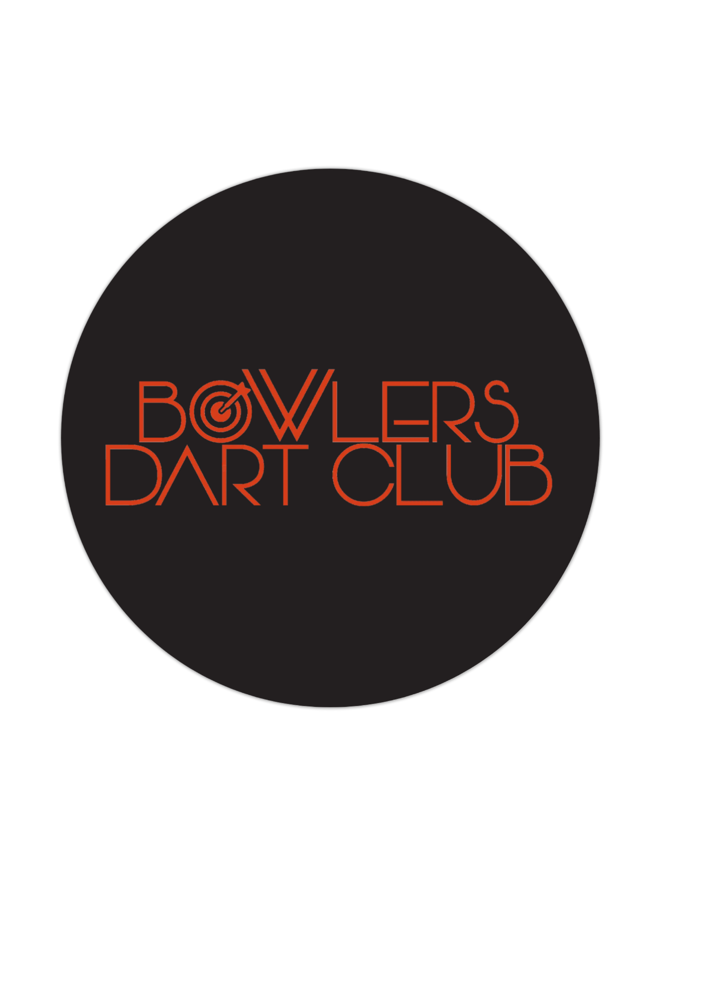 Bowlers Dart Club  Glasunderlägg i papp