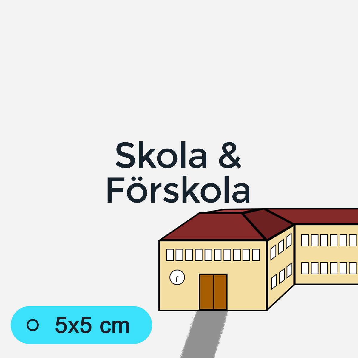 Bildstödsbilder Skola/Förskola, 5x5 cm