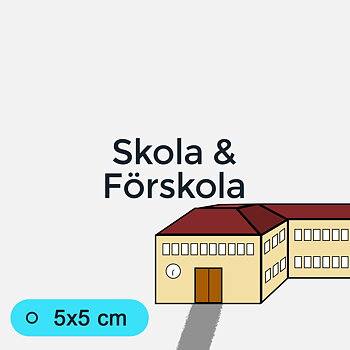 Bildstödsbilder Skola/Förskola, 5x5 cm